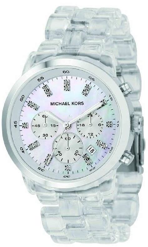 michael kors watch mk 5235|Michael kors mk5235 white silver clear + FREE SHIPPING.